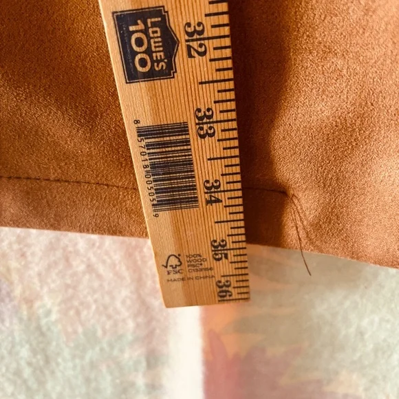 NEW Made in Italy Camel Tan Suede Long Jacket Coat - Picture 10 of 12